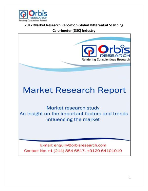 Differential Scanning Calorimeter (DSC) Market