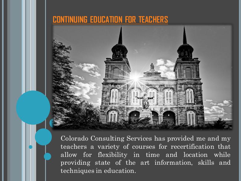 Continuing Education For Teachers ContinuingEducationForTeachers