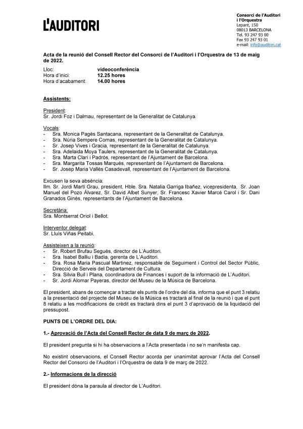 Acta Consell Rector 13.05.22 Acta Consell Rector 13.05.22 web