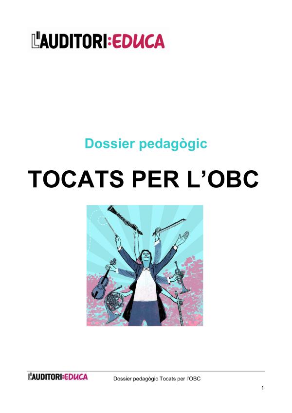 Dossier pedagògic Tocats per l'OBC DossierPedagoicTocatsOBC