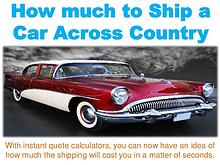 How much to Ship a Car across Country