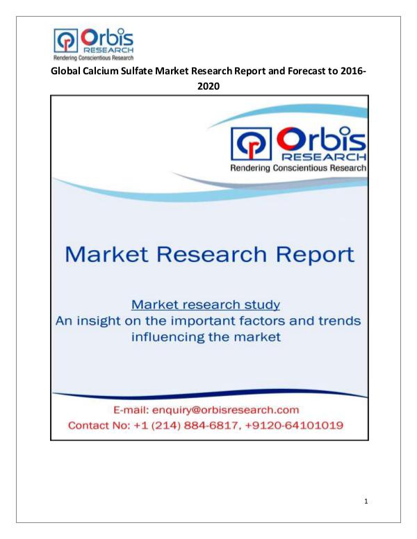 Global Calcium Sulfate Market