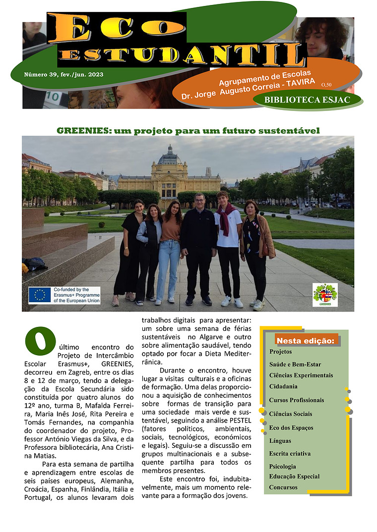 Jornal EcoEstudantil N.º 39, fev. /jun. 2023