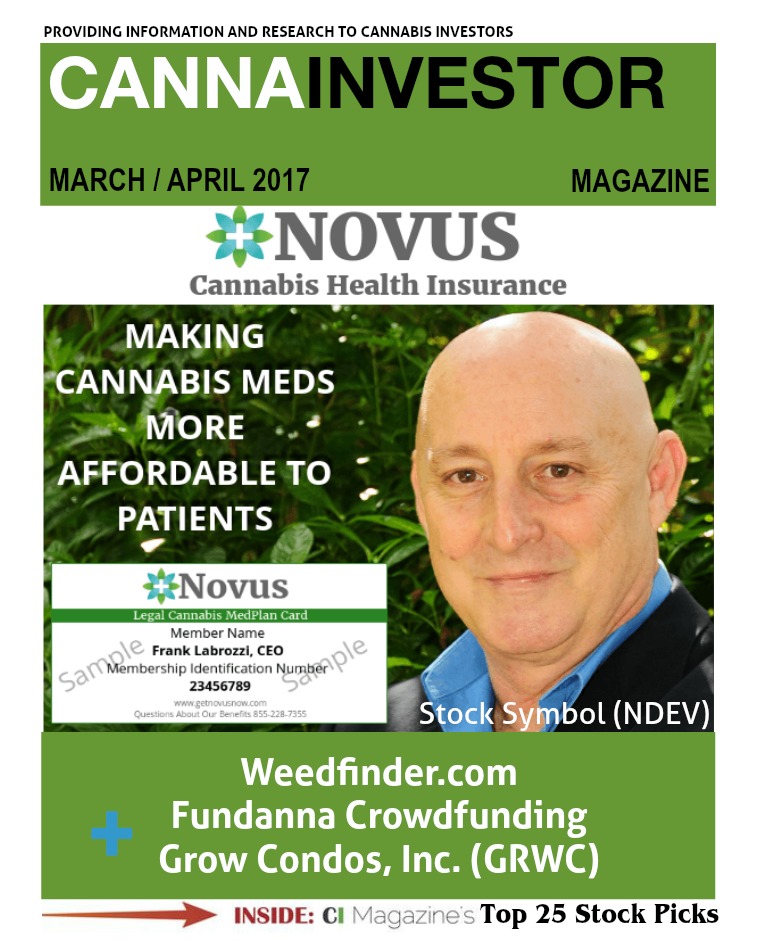 CANNAINVESTOR Magazine March / April 2017