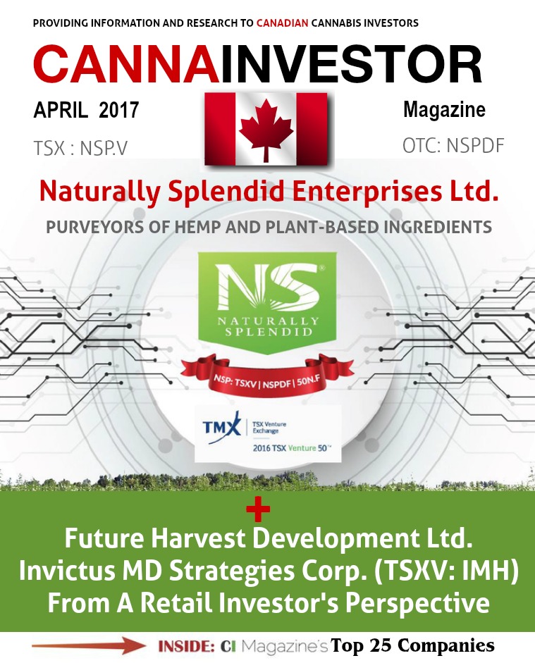 Canadian CANNAINVESTOR Magazine April 2017