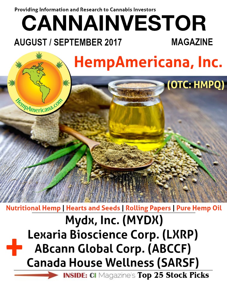 CANNAINVESTOR Magazine August / September 2017