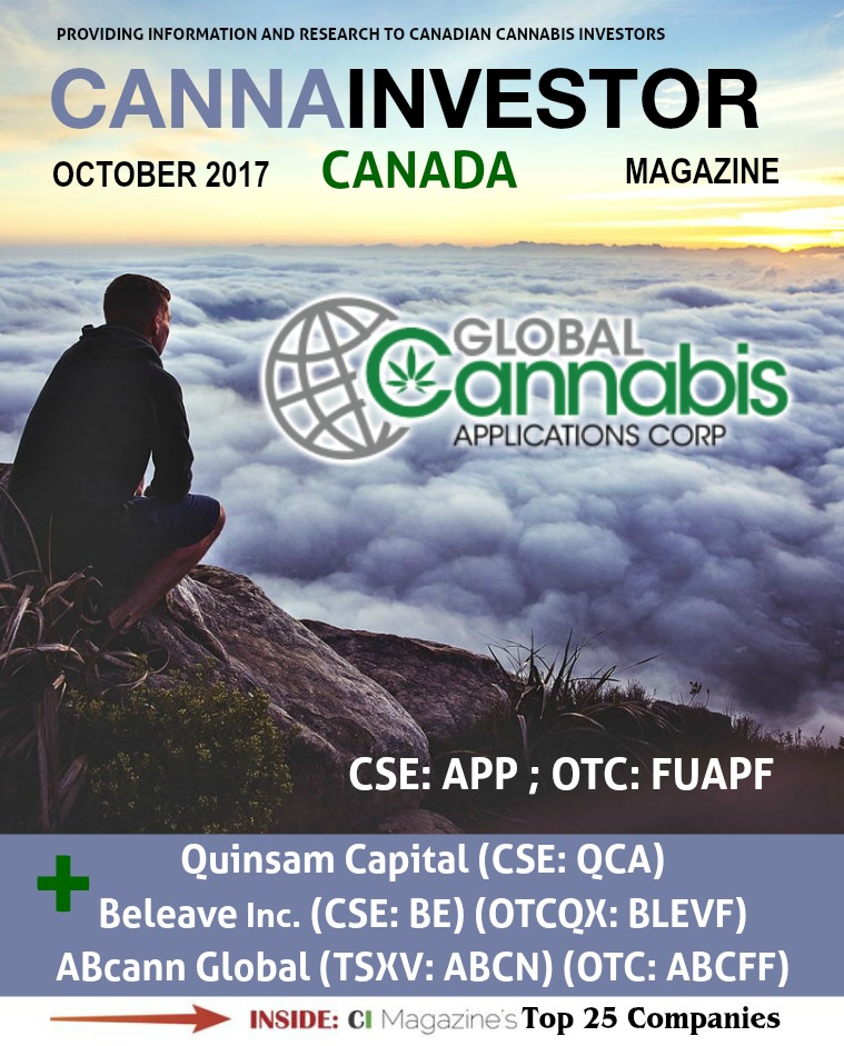 Canadian CANNAINVESTOR Magazine October 2017