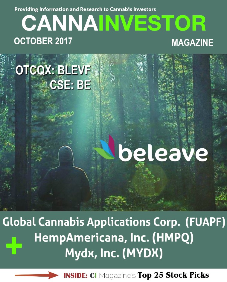 CANNAINVESTOR Magazine October 2017