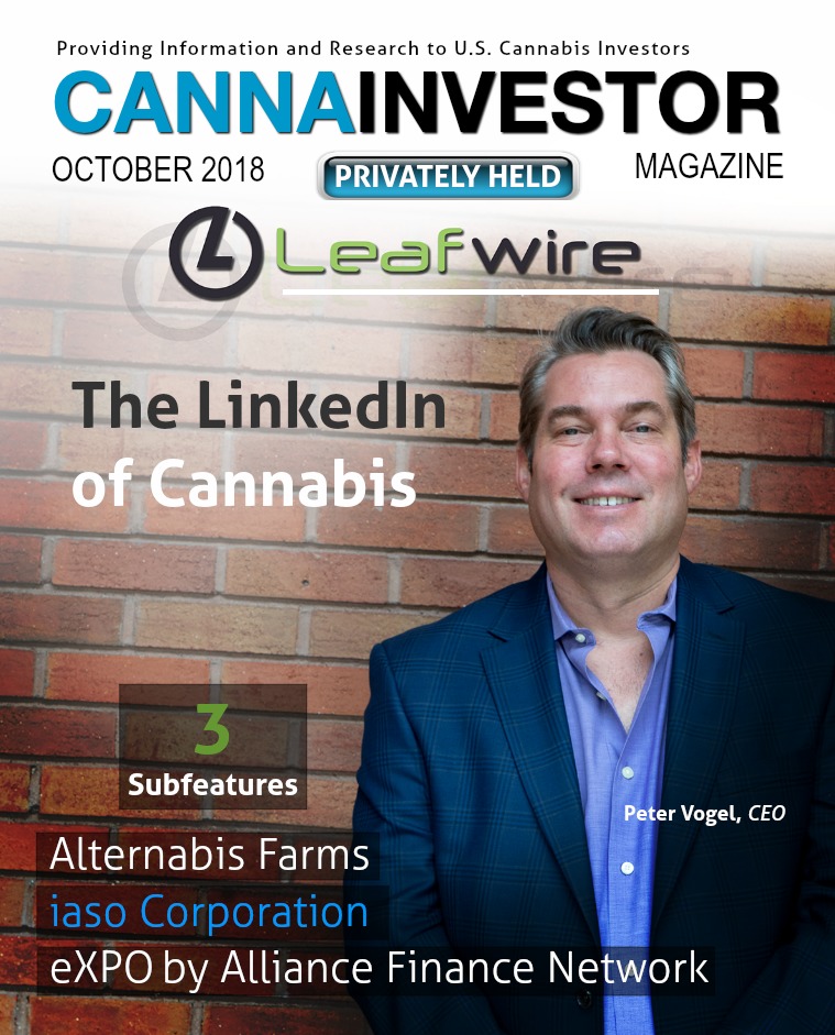 CANNAINVESTOR Magazine U.S. Privately Held October 2018