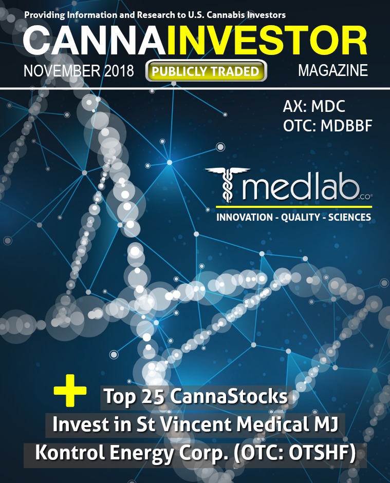 CANNAINVESTOR Magazine U.S. Publicly Traded November 2018