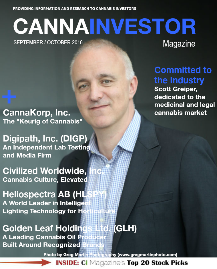 CANNAINVESTOR Magazine September / October 2016