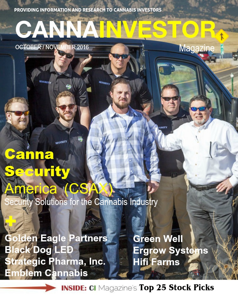 CANNAINVESTOR Magazine October / November 2016