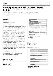 Creating VOLTRON in SPACE STEM Lessons PLANS