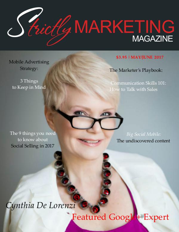 Strictly Marketing Magazine May/June 2017  Dave Mattson Column Strictly Marketing Magazine dave mattson