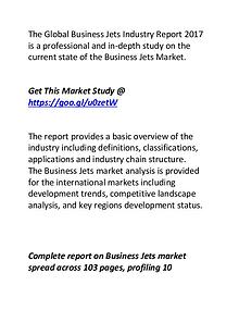 Business Jets Industry Competitive Landscape Analysis 2022