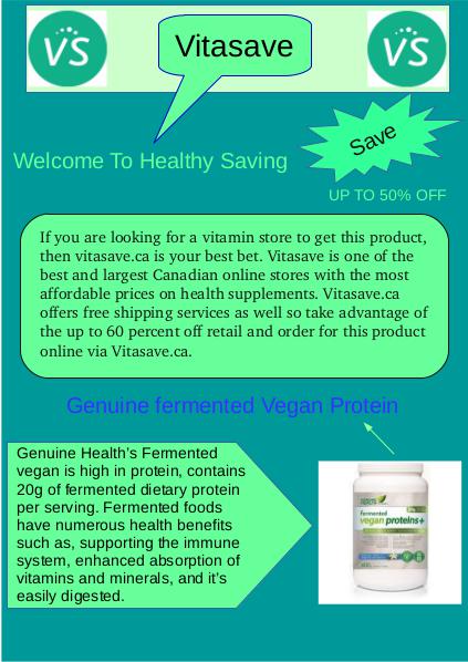 Genuine fermented Vegan Protein Genuine fermented Vegan Protein