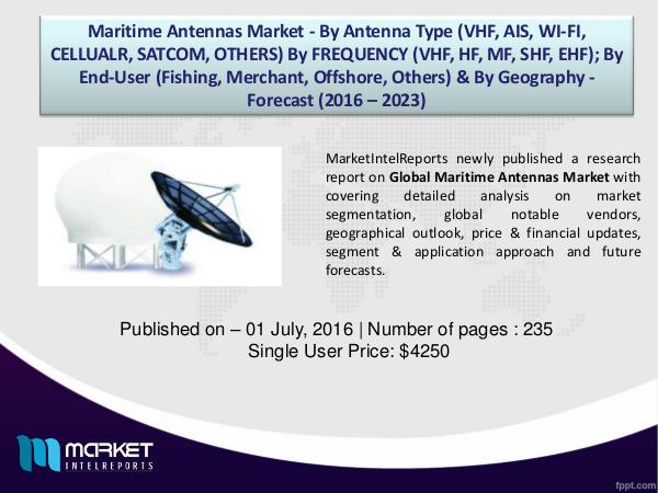 Maritime Antennas Market Analysis & Forecast (2016-2023) 1