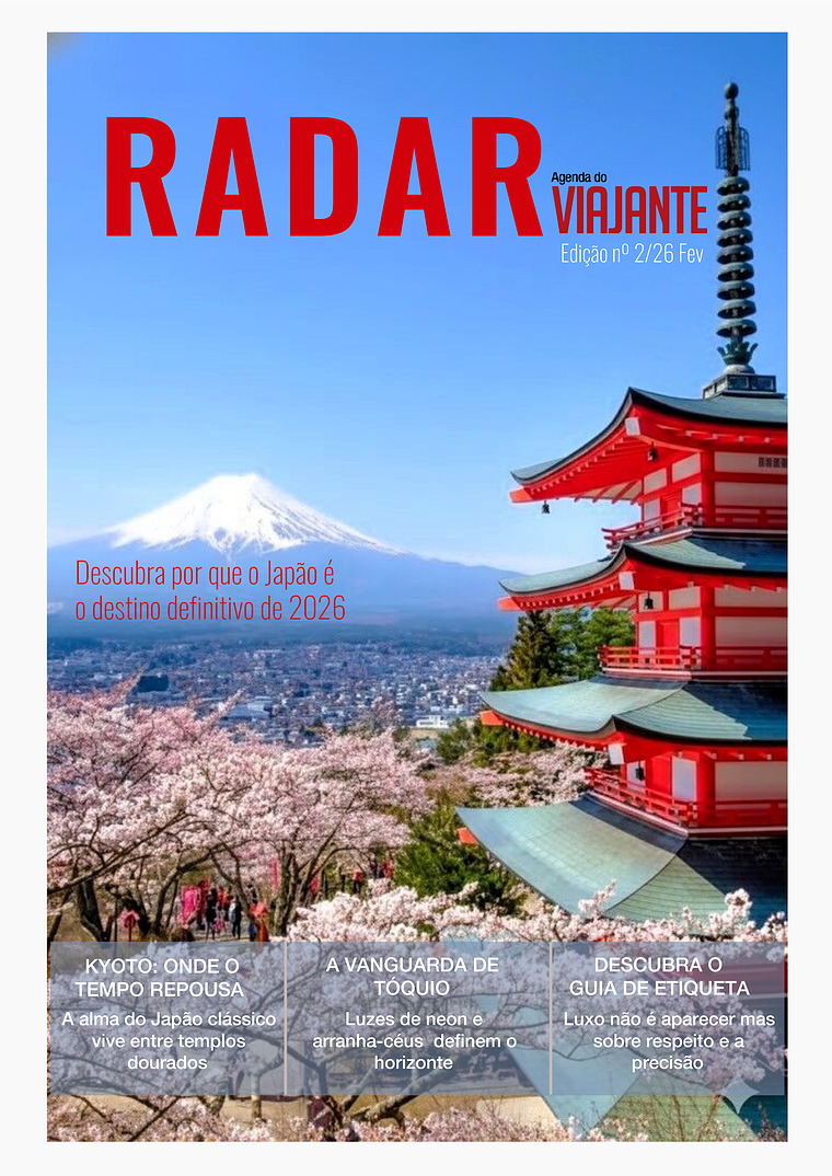 Radar Agenda do Viajante Edição Japão 2026
