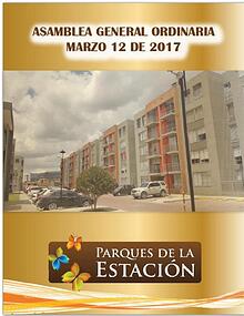 CONVOCATORIA ASAMBLEA PARQUES DE LA ESTACION CAJICA