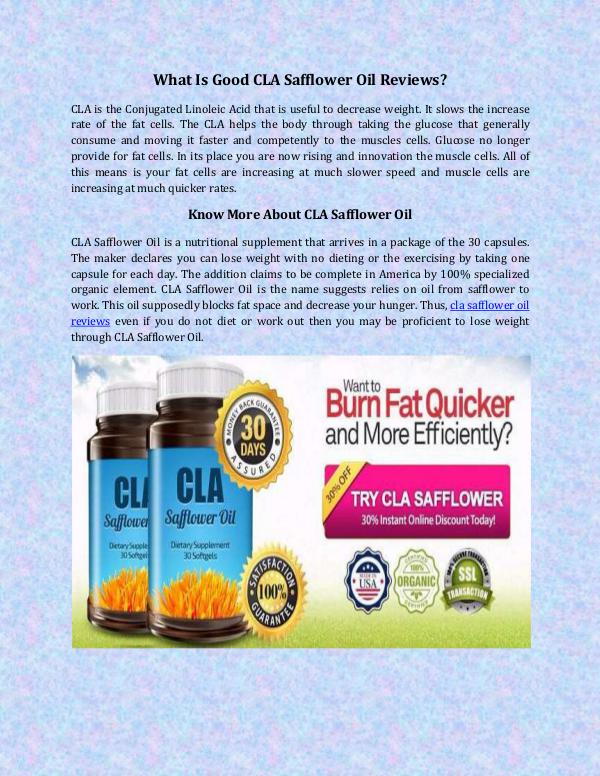 CLA Safflower Oil Reviews CLA Safflower Oil Reviews