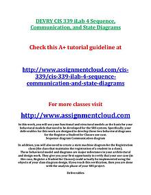 devry cis 339 entire course