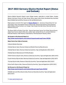 Germany Glycine market Revenue and Growth Rate Forecast 2017-2022