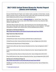 Binocular Market 2017 Analysis, Trends and Forecasts 2022