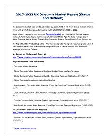 Curcumin Market 2017 Analysis, Trends and Forecasts 2022