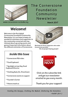 Cornerstone Foundation Digital Community Newsletter