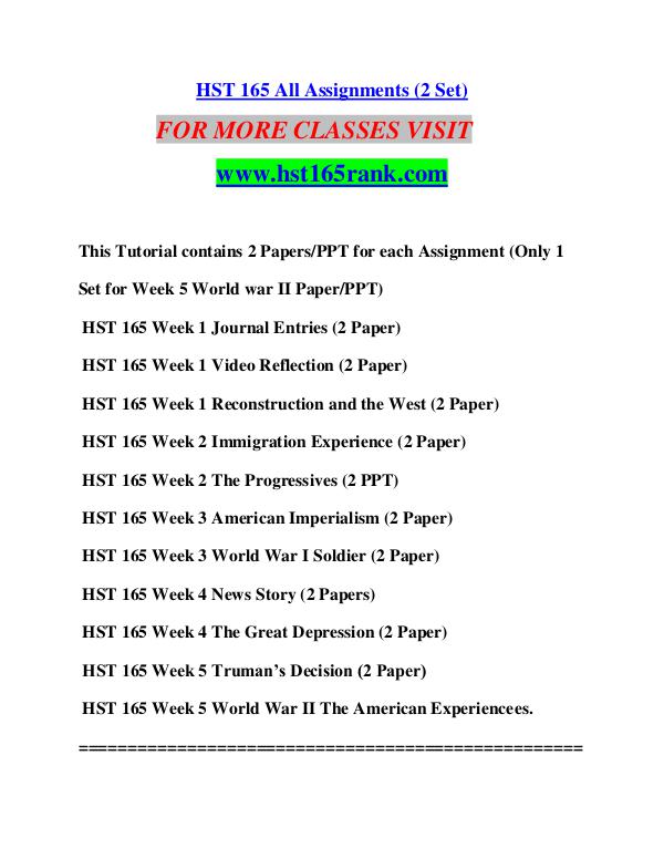 HST  165 RANK Invent Yourself/hst165rank.com HST  165 RANK Invent Yourself/hst165rank.com