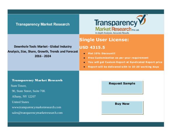 Downhole Tools Market - Global Industry Analysis, Size, :2024 New