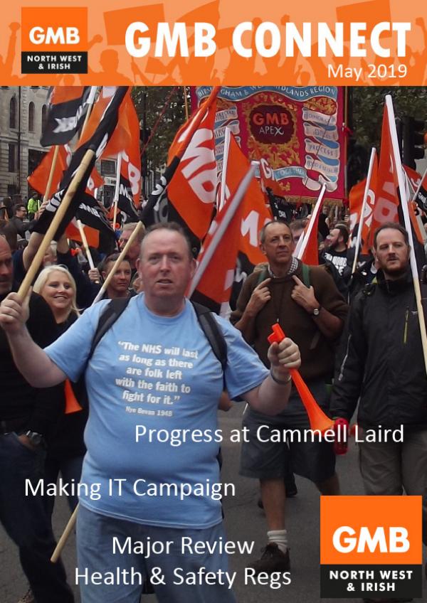 GMB North West and Irish Region Connect Magazine May 2019