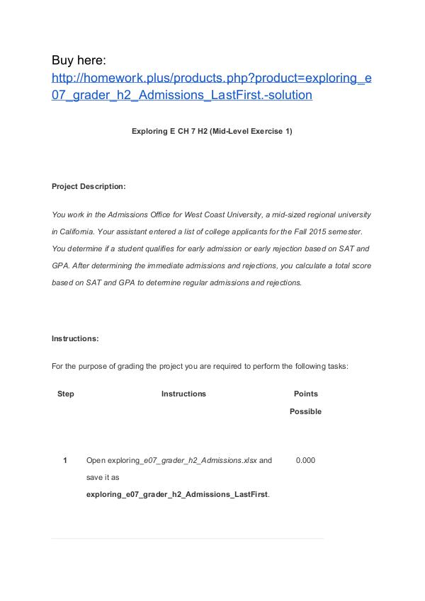 exploring_e07_grader_h2_Admissions_LastFirst. solution Homework