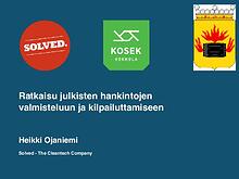 Solved ratkaisu julkisten hankintojen valmisteluun.