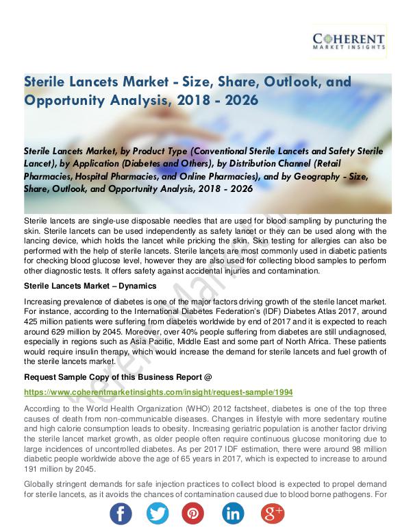 Sterile Lancets Market