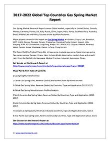 2017-2022 Global Top Countries Gas Spring Market Report