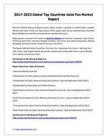 Axial Fan Market 2017 Analysis, Trends and Forecasts 2022