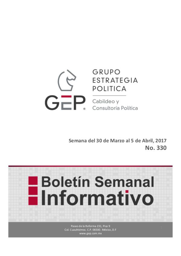 Boletín Semanal 330 Volumen 330