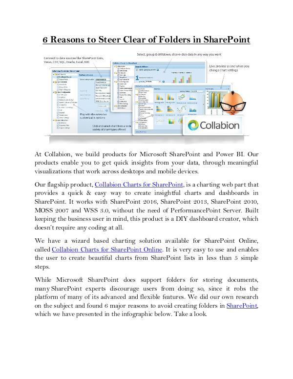 6 Reasons to Steer Clear of Folders in SharePoint 6 Reasons to Steer Clear of Folders in SharePoint