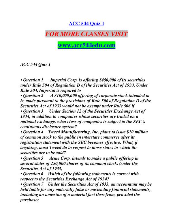 ACC 544 EDU Invent Yourself/acc544edu.com ACC 544 EDU Invent Yourself/acc544edu.com
