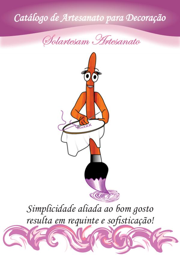 Primeira edição do catálogo de artesanato para decoração Catálogo de produtos artesanais para decoração