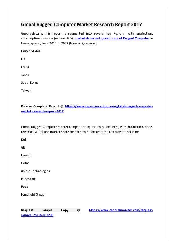 Rugged Computer Market Research Report