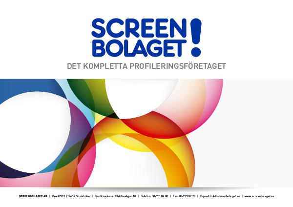 Screenbolaget produktbroschyr 1