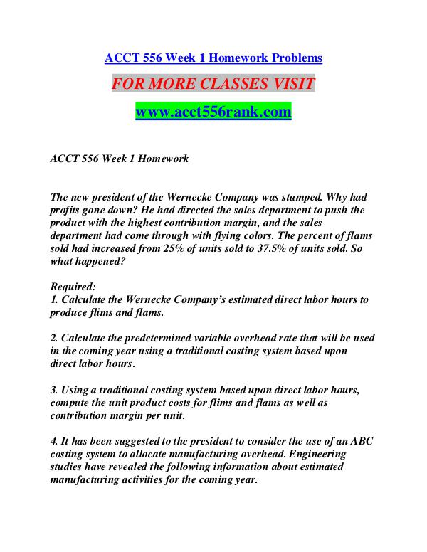 ACCT 556 RANK Invent Yourself/acc556rank.com ACCT 556 RANK Invent Yourself/acc556rank.com