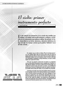 Violín, el instrumento perfecto.