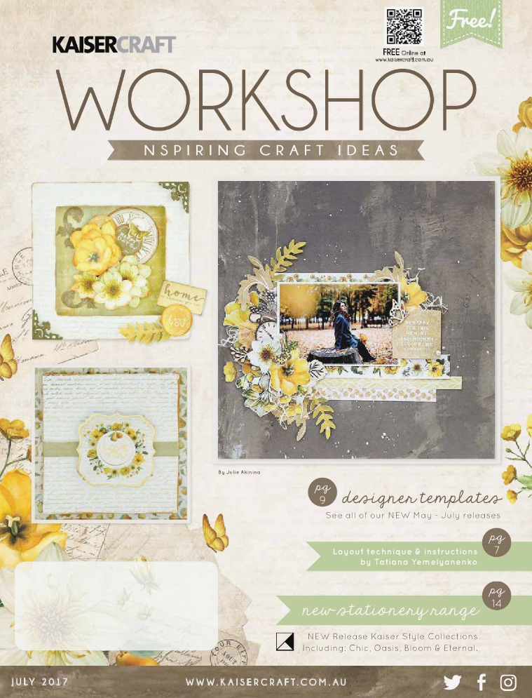 Kaisercraft July Workshop Magazine 2017 July2017