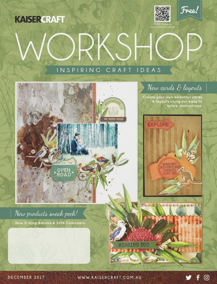 Kaisercraft December 2017 Workshop Magazine December2017