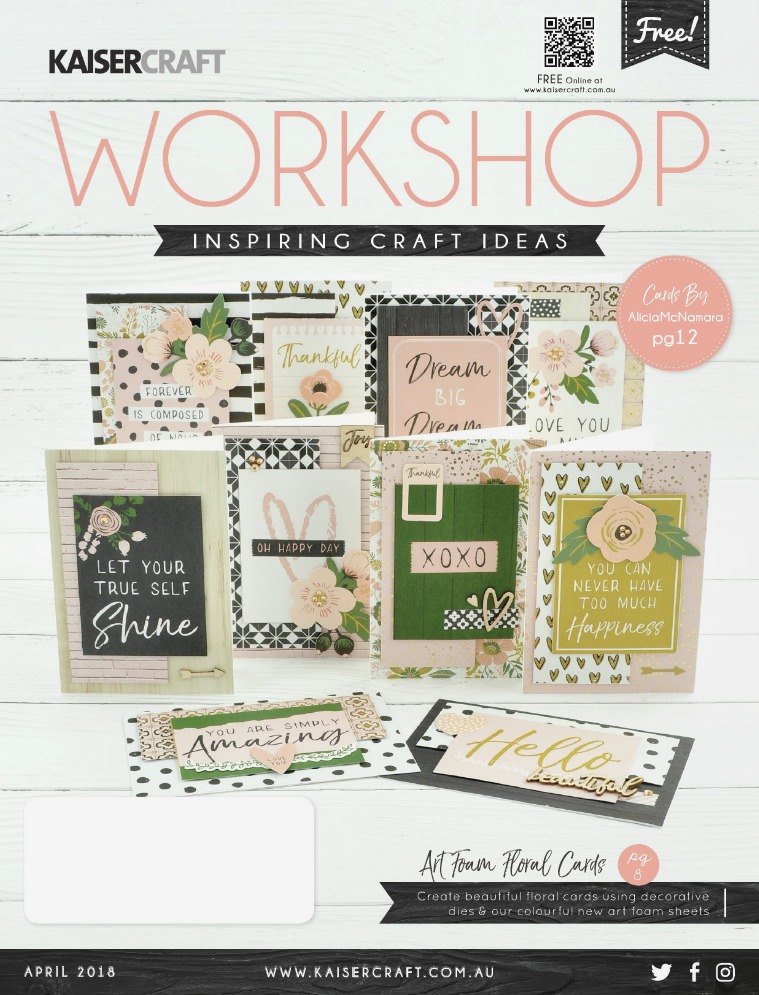 Kaisercraft April 2018 Workshop Magazine April Workshop