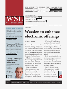 Wall Street Letter VOL. XLV, No. 31 – Sept. 30, 2013