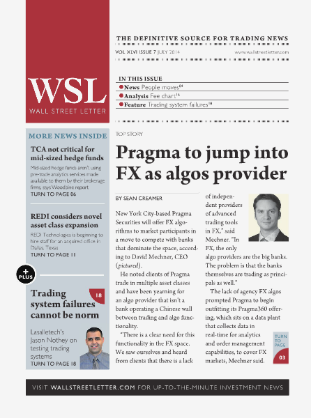 Wall Street Letter VOL. XLVI, NO. 7 - July 2014